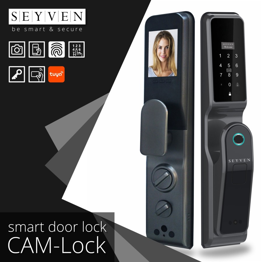 Jual Seyven Smart Door Lock With Camera Smart Digital Lock Smartlock