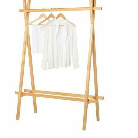 Jual READY!! Standing Hanger Single Kayu / Gantungan Baju / Display ...