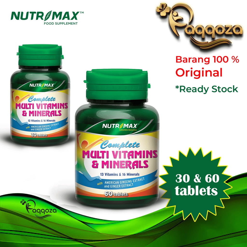 Jual Nutrimax Complete Multivitamins dan Minerals Meningkatkan Daya ...