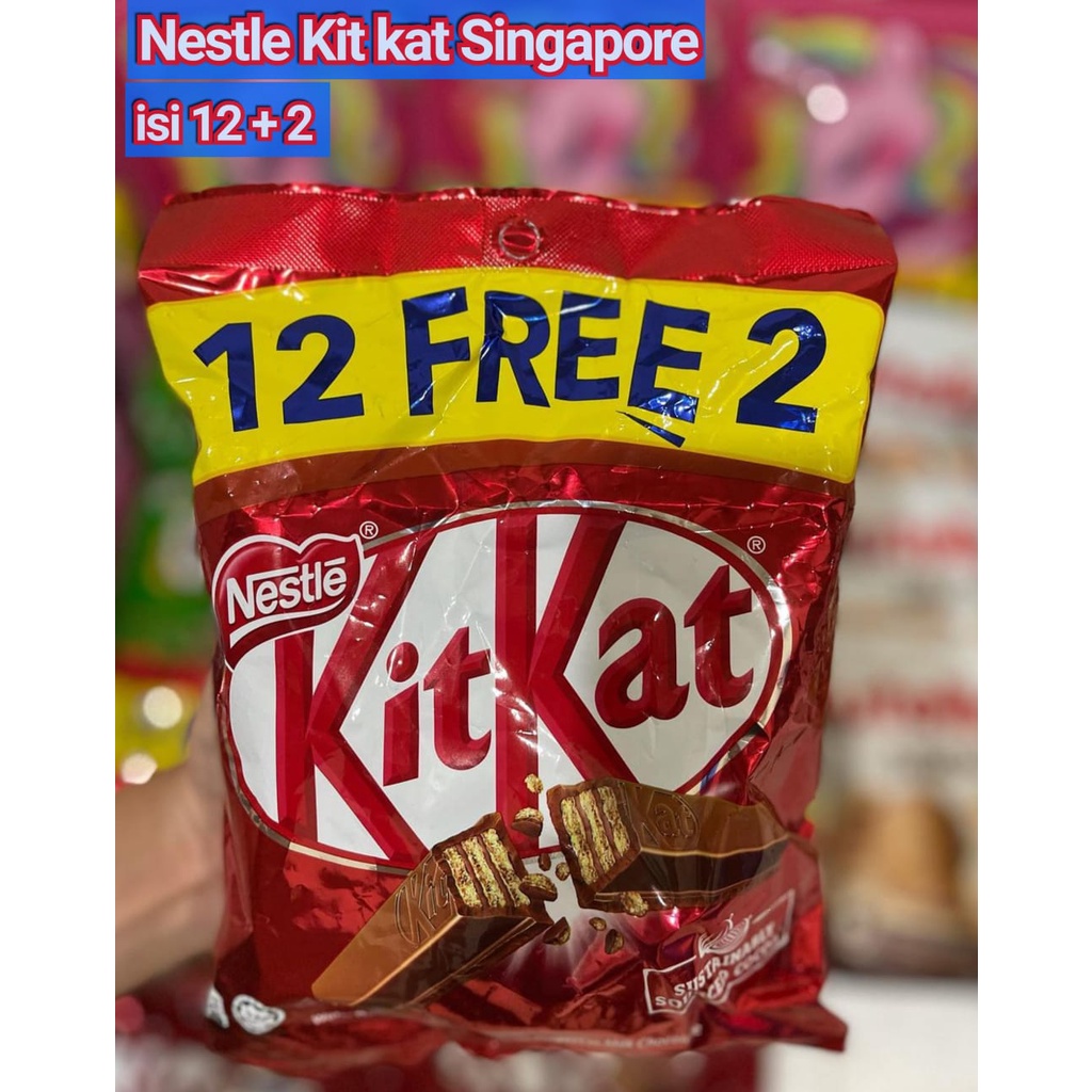 Jual Singapore Nestle Kit Kat 2 Finger Chocolate Bar - Milk / Coklat ...