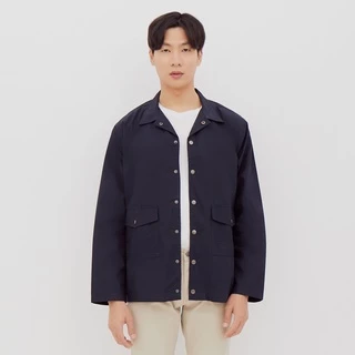 M231 Jaket Pria Coverall Panjang Navy 1874A
