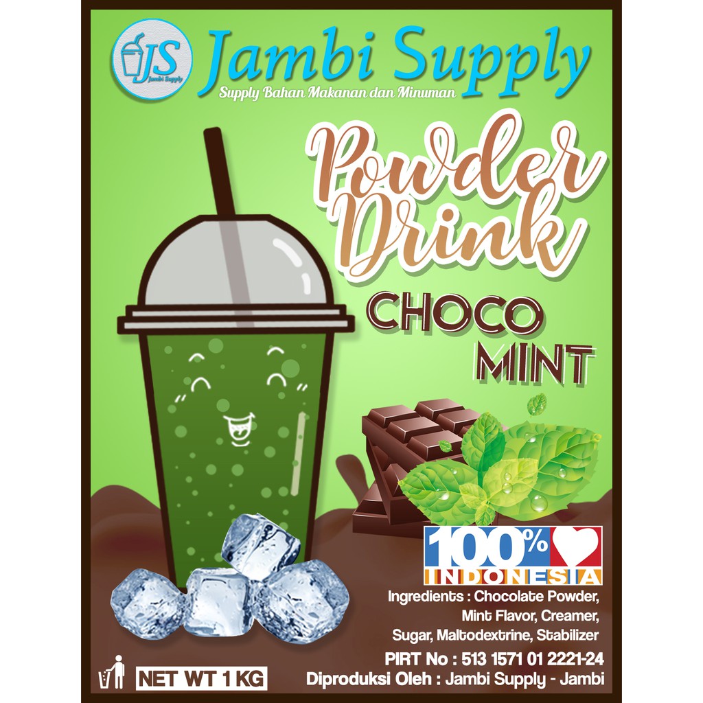 Jual POWDER DRINK CHOCO MINT MINUMAN BUBUK RASA CHOCO MINT | Shopee ...