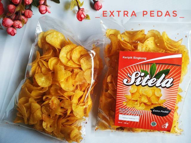 Jual KERIPIK SINGKONG SITELA - 250 Gram / CEMILAN / SNACK / MAKANAN ...