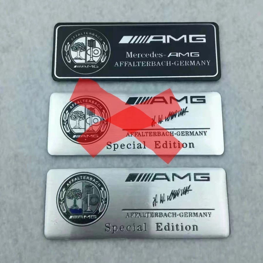 Jual EMBLEM AMG BADGE PLATE LOGO MOBIL MERCEDES BENZ AFFALTERBACH ...