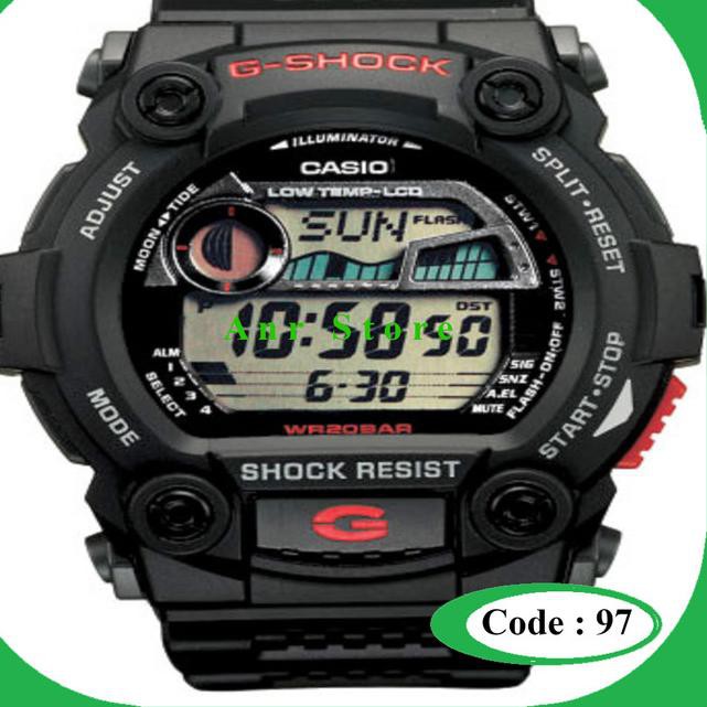 Cinturino orologio nero in gomma resina compatibile con Casio G-7900 rif W1332-10330771