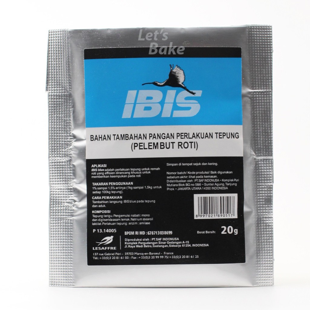 Jual Pelembut Roti Ibis Blue 20 gr | Shopee Indonesia