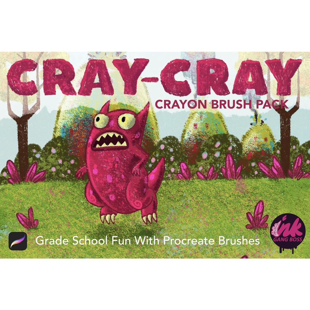 Jual Procreate Brush - Cray Cray Crayon Brush Pack | Shopee Indonesia