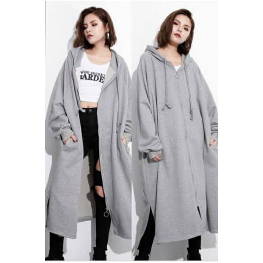 Long deals hoodie zipper