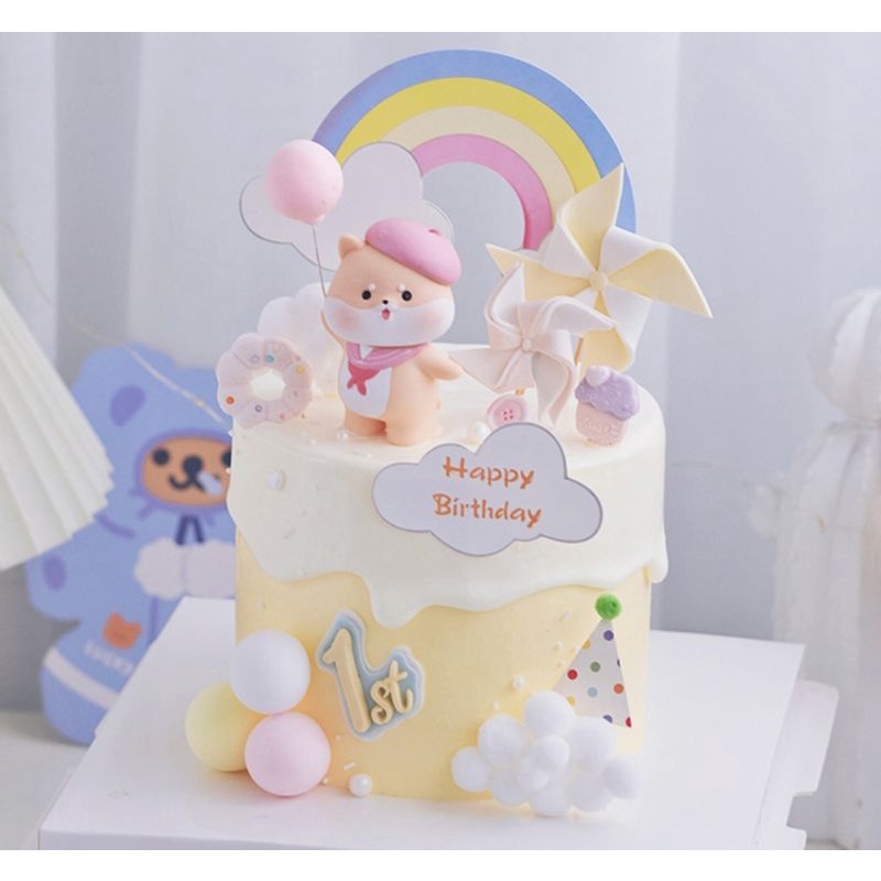 Jual topper anak/topper balon/topper cute/hiasan kue/box kue/box mika ...
