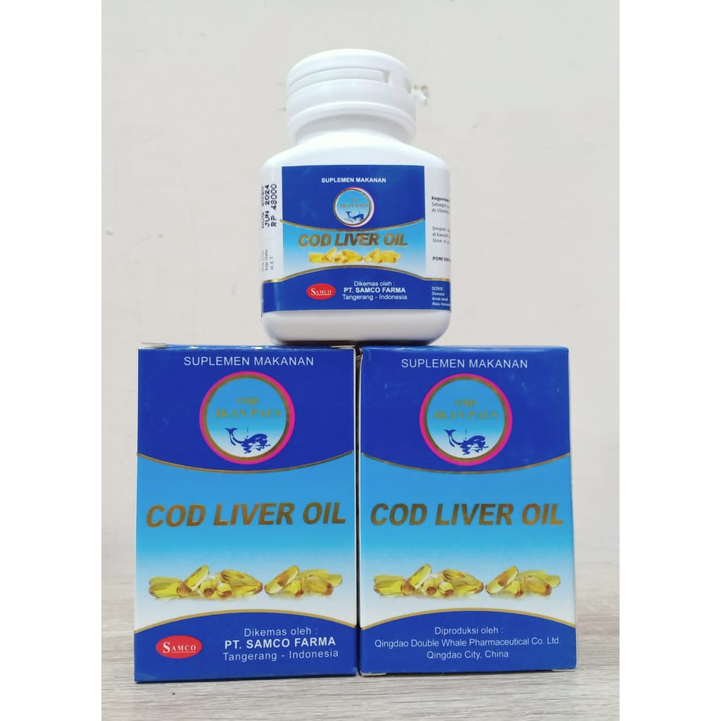 Jual Cod Liver Oil Cap Ikan Paus Isi 50 Dan 100 Kapsul Shopee Indonesia