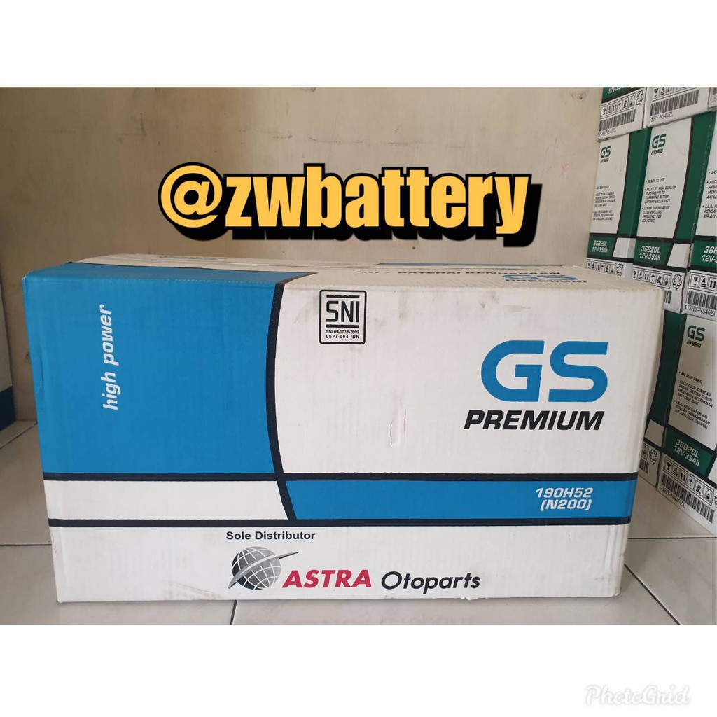 Jual Aki Gs Premium Astra N H Aki Basah V Ah Shopee