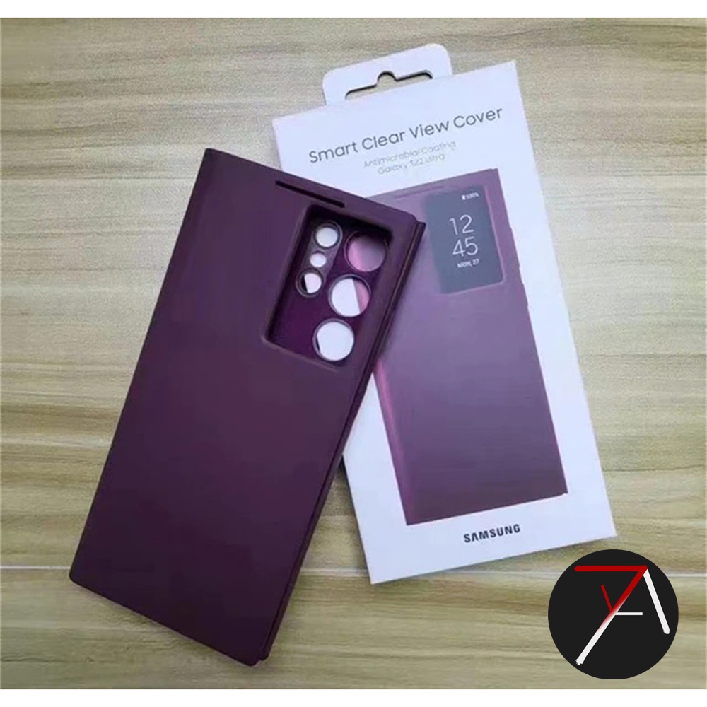 Samsung Galaxy S22 Ultra 5G S22Ultra Flip Clear View Smart Cover Case  Casing Original 100%
