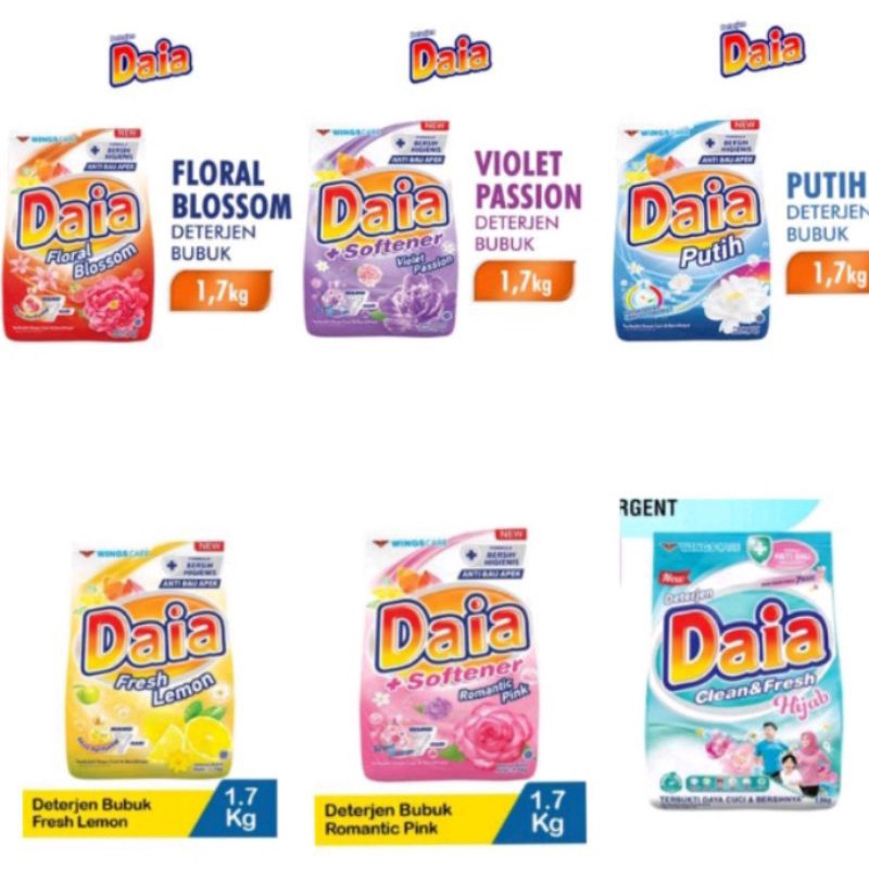 Jual DAIA +Softener 1,6kg | Shopee Indonesia