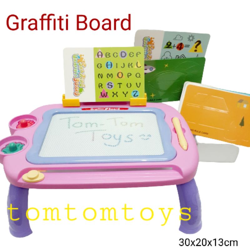 Jual GRAFFITI BOARD Mainan Edukasi Papan Tulis Gambar Magnetic Drawing ...