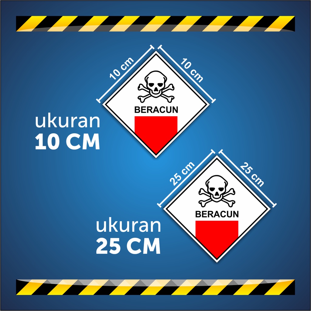 Jual Stiker Limbah B3 ukuran 10 cm dan 25 cm | Shopee Indonesia