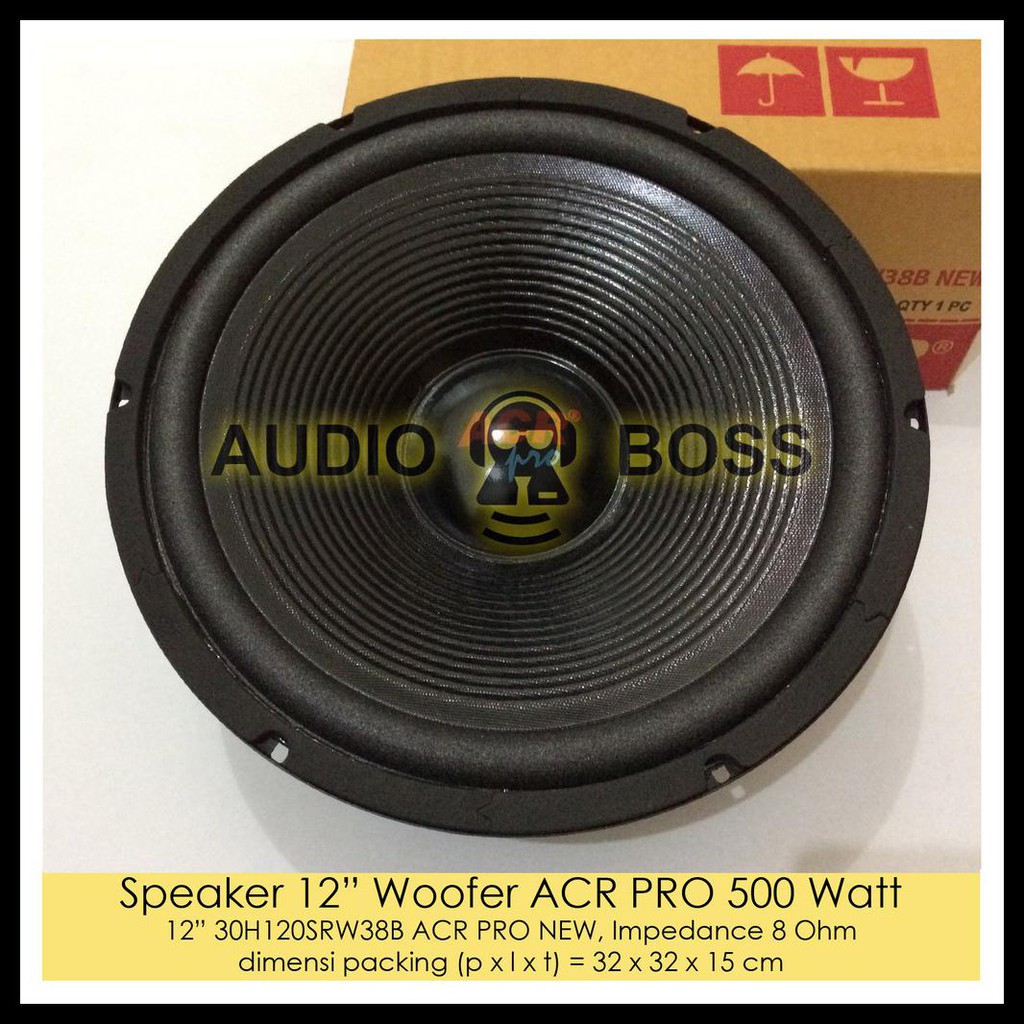 Jual Speaker Inch Woofer Acr Pro Watt Speaker Woofer Wufer Inch Acr Pro W