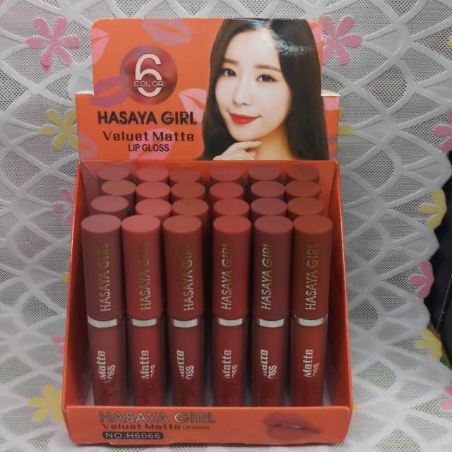 Jual Lip gloss hasaya girl matte(per 6pis) Shopee Indonesia