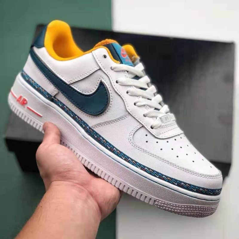 Nike Air Force 1 Low GS Swoosh Chain Pack sepatu pria sepatu wanita