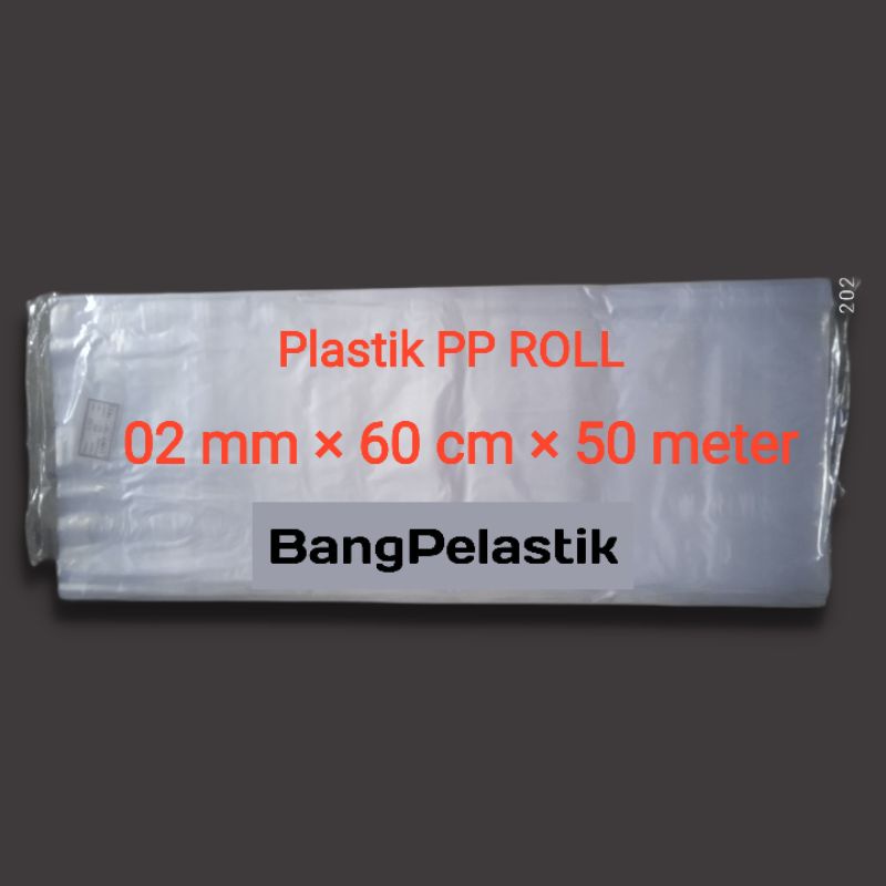 Jual Plastik Rol PP 02mm×60cm×50m Kantong Plastik Rol Plastik Laundry ...