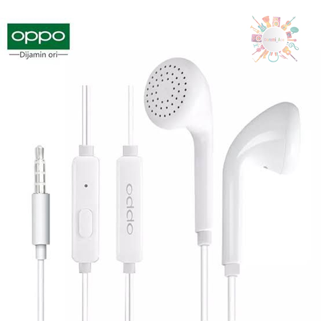 Headset Oppo Original 100 Headset Oppo F9 F7 F5 F3 A15 a5 A9 F11pro F1s A71 A83 A37 A7 A3s DA