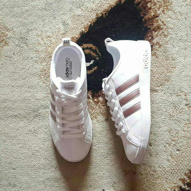 Adidas Womens Adidas Advantage Sneaker Rose Gold Adidas Cloudfoam