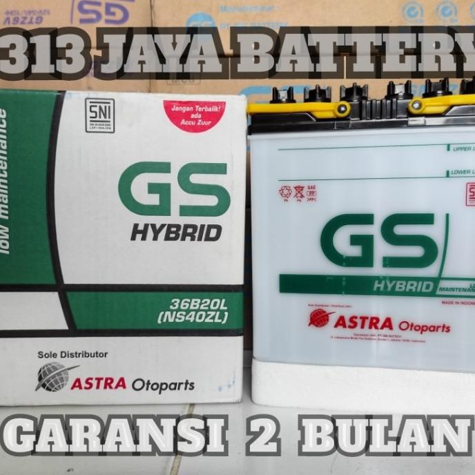 Jual Sparepart Mobil Aki Gs Astra Ns40Zl/36B20L Hybrid Honda Brio, Jazz