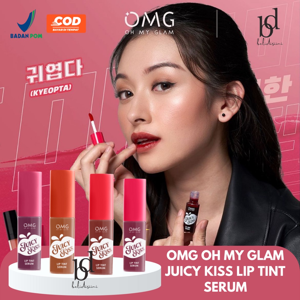 Jual Omg Oh My Glam Juicy Kiss Lip Tint Serum Lip Tint Omg Viral