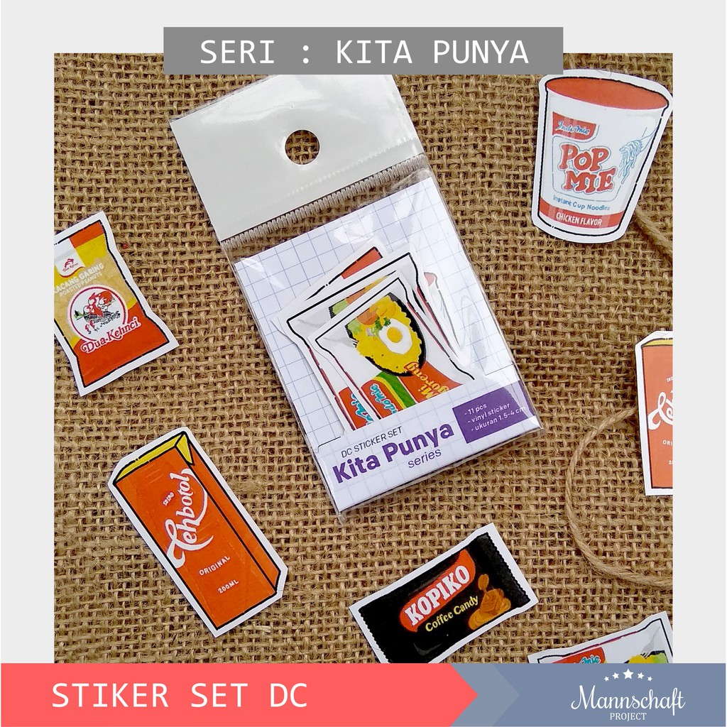 Jual [MANNSHHPRO] DC Deco Sticker Set | Seri : Kita Punya (indomie, pop ...