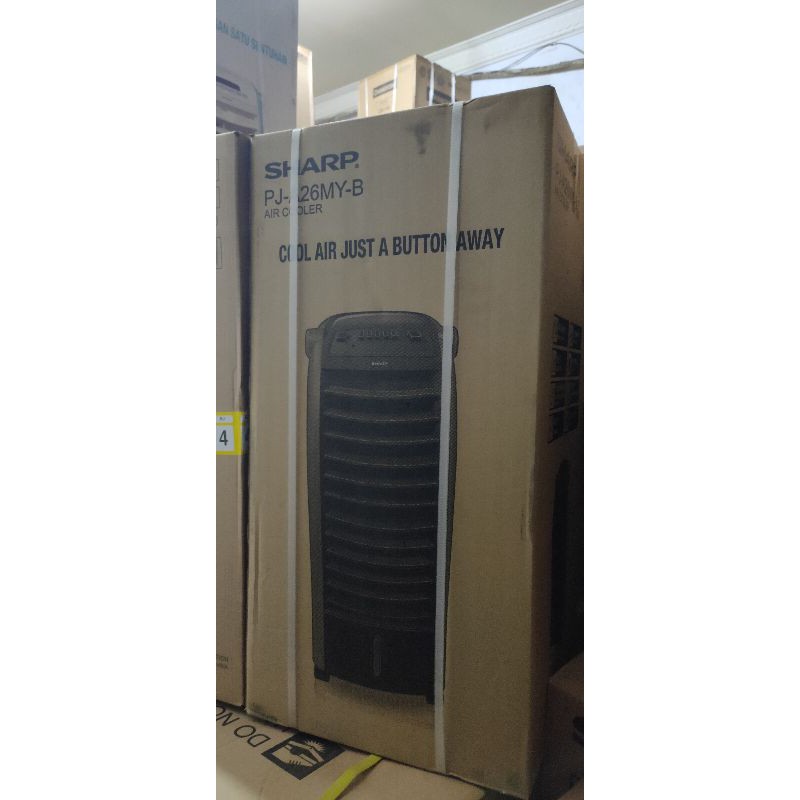 Jual air cooler sharp ice pack lcd panel 6 liter water tank 65 watt ...