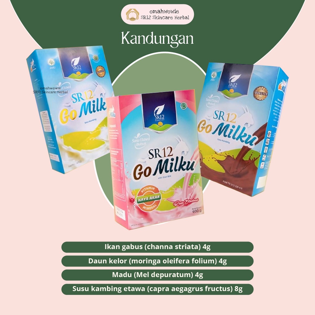 Jual Sr12 Gomilku Susu Bubuk Kambing Etawa Minuman Penambah Berat Badan ...