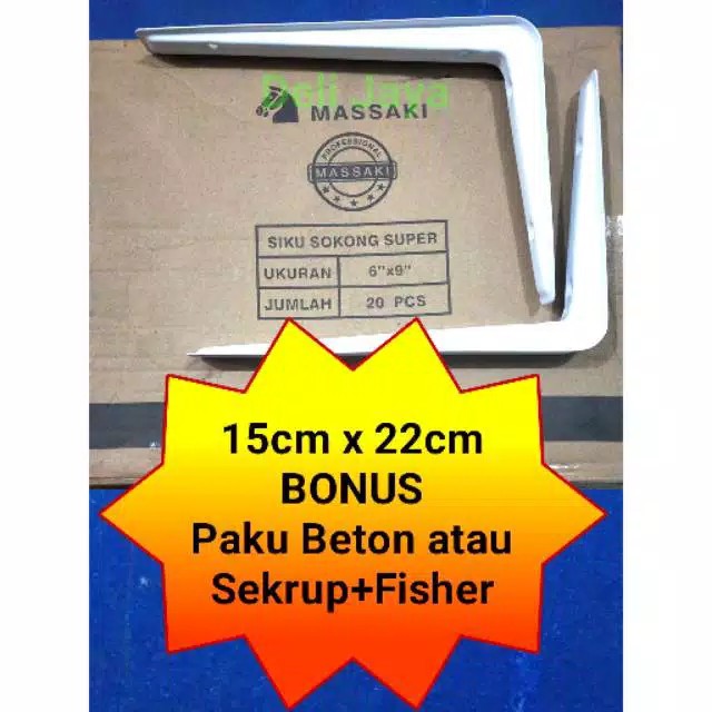 Jual Siku L / Siku Rak Tebal 15cm x 22 cm | Shopee Indonesia