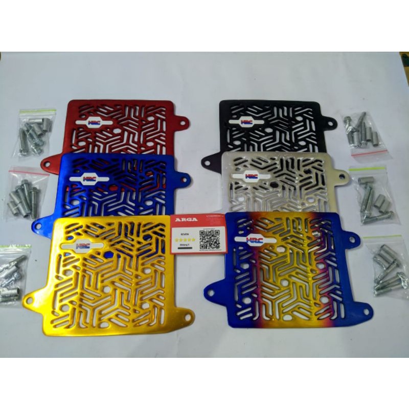 Jual COVER RADIATOR HRC VARIO 125 150 PCX ADV CNC MOTIF ZIGZAG | Shopee ...