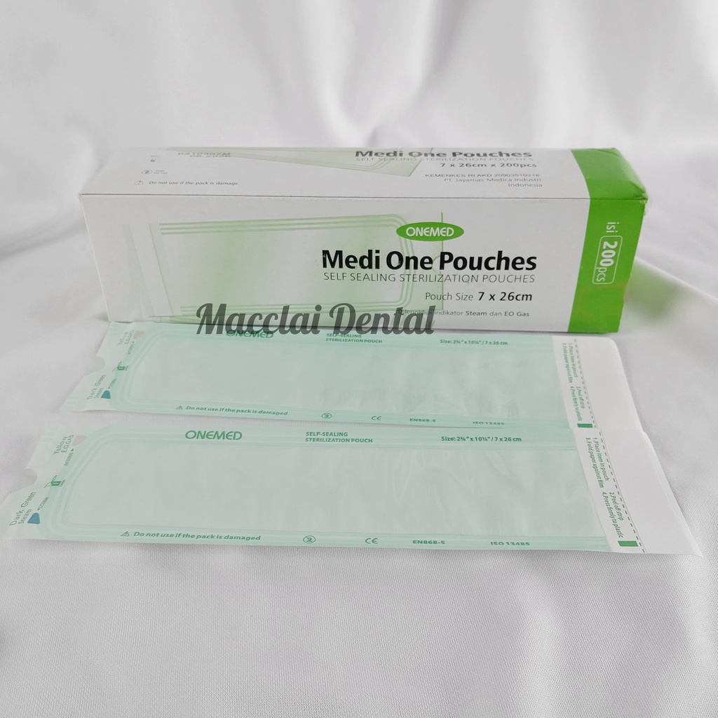 Jual DENTAL MEDIPOUCH / MEDI ONE POUCHES STERIL / STERILIZATION POUCHE ...