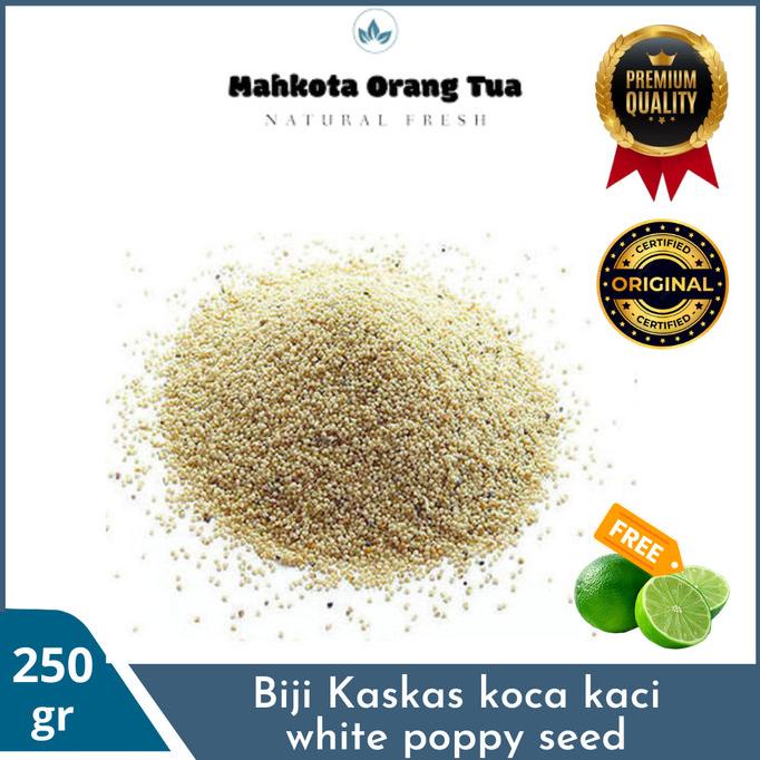 Jual BAYAR DITEMPAT Biji Kaskas koca kaci white poppy seed kualitas ...