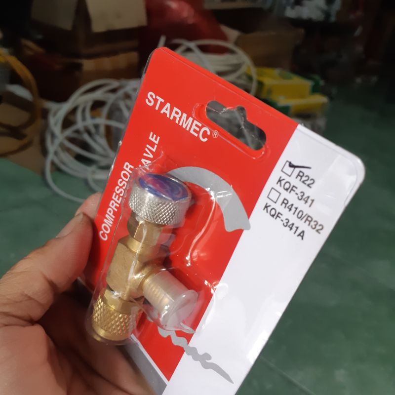 Jual nepel adaptor R22 ke R22 model kran safety / triway valve | Shopee ...