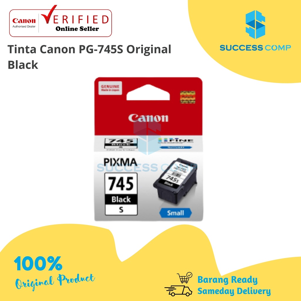 Jual Cartridge Canon PG-745s/ Tinta Canon 745s Black (Small) | Shopee ...