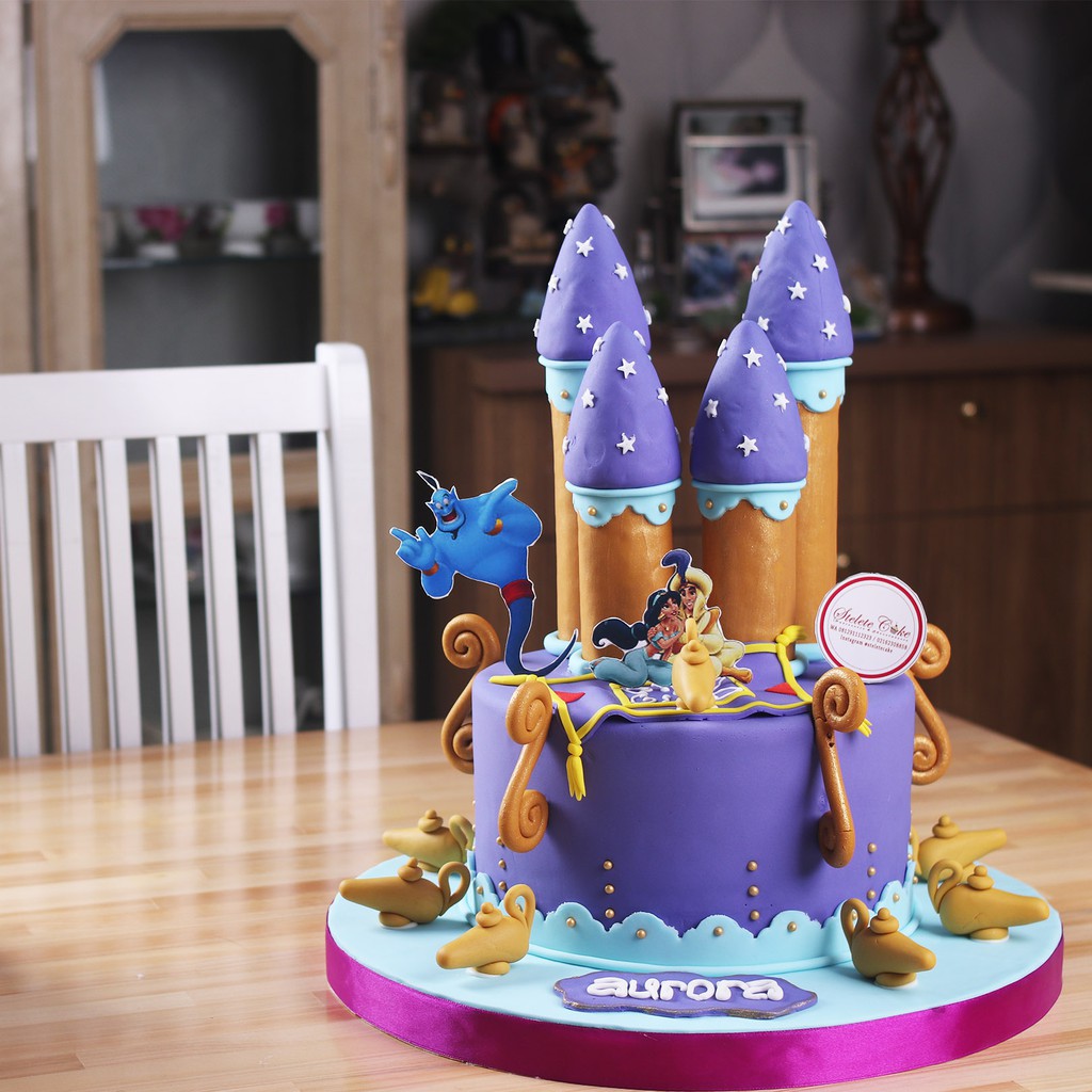 Jual Kue Ulang Tahun Aladdin / diameter 20 cm / MOHON BACA KETERANGAN ...
