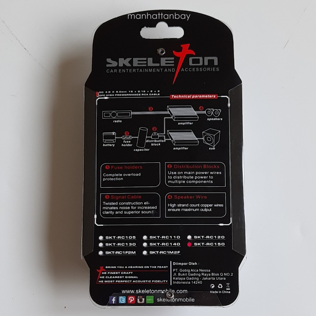 Jual Kabel RCA Merk Skeleton | Shopee Indonesia