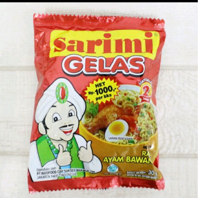 Jual Sarimi gelas all variant rasa 30GRx10pcs | Shopee Indonesia
