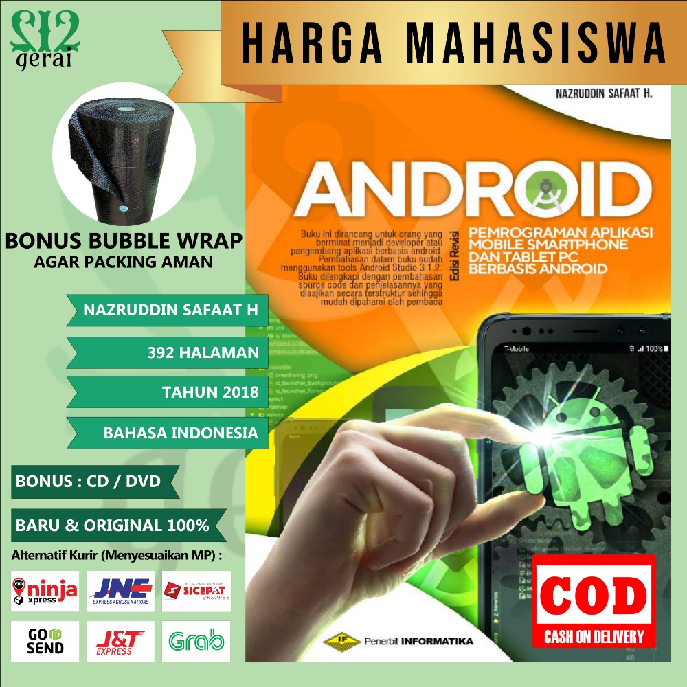 Jual BUKU ANDROID PEMROGRAMAN APLIKASI MOBILE PC BERBASIS ANDROID ...