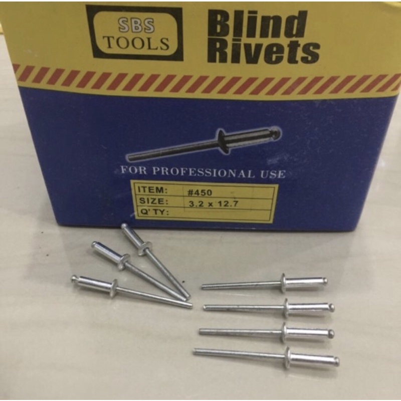 Jual 450 SBS Paku rivet 3.2 x 12.7 paku blind 3.2 x 12.7 paku tembak 3 ...
