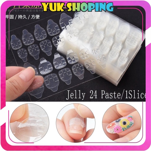 YUKSHOPING STIKER KUKU / LEM KUKU PALSU GEL DOUBLE TAPE HIGH QUALITY R498