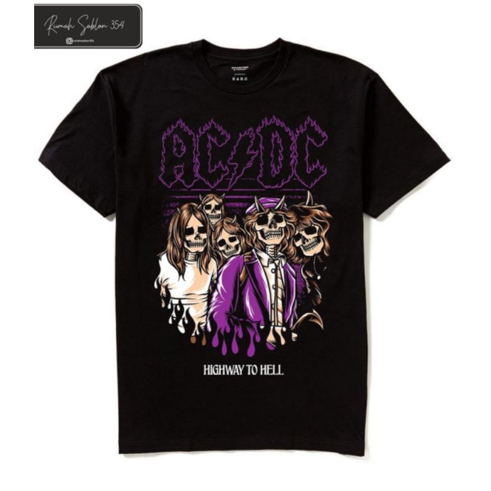 Jual kaos baju ACDC / tshirt ACDC / ts band black / kaos music hitam ...