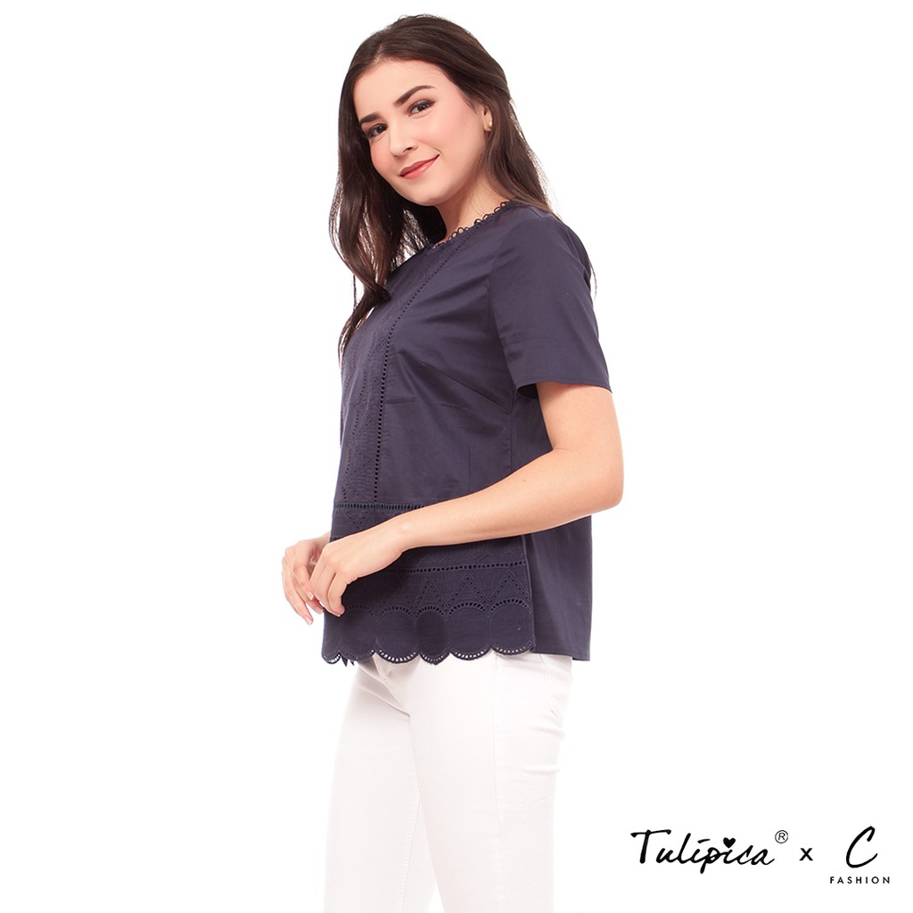 Jual Basic Top - Biru | Shopee Indonesia