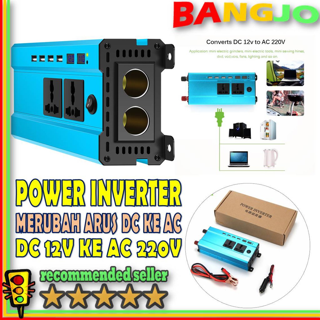 Jual Alat Rubah Arus DC menjadi ke AC POWER SUPPLY INVERTER mobil DC ...