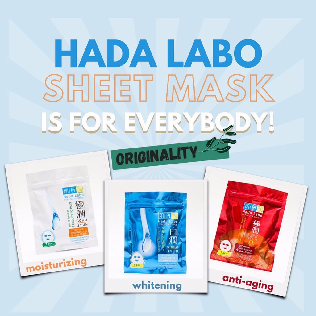 Jual [ originality ] HADA LABO SHEET MASK / MASKER Shopee Indonesia
