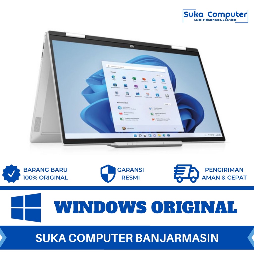 Jual HP Pavilion X360 14 EK0044TU Silver Intel Core I3-1215U/8GB ...