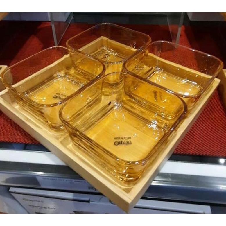 Jual KENTA SERVING SET INFORMA / SERVING GLASS TRAY / WADAH SAJI