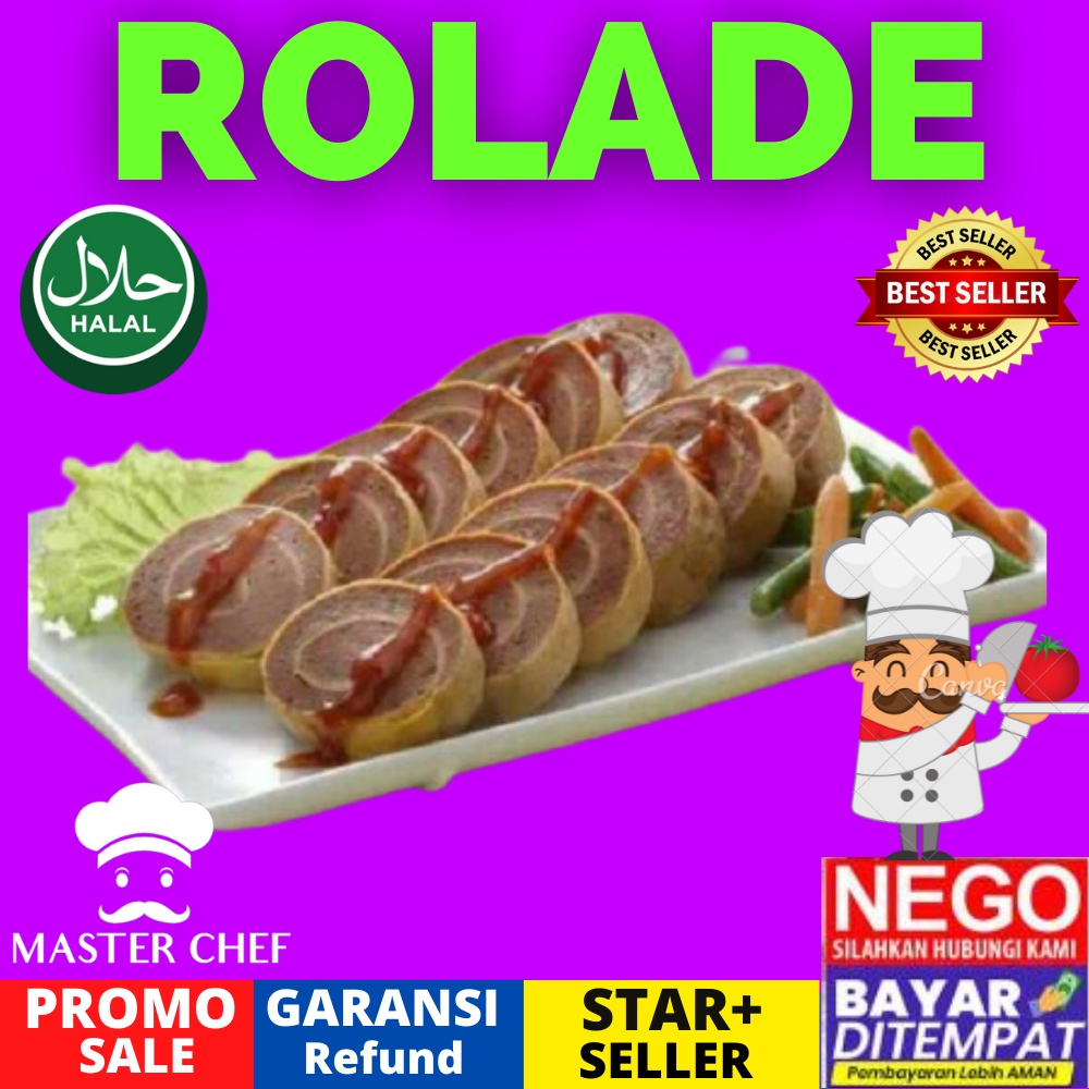 Jual Rolade Daging Sapi Isi 9 225gr 225 Gram Makanan Frozen Food Beku