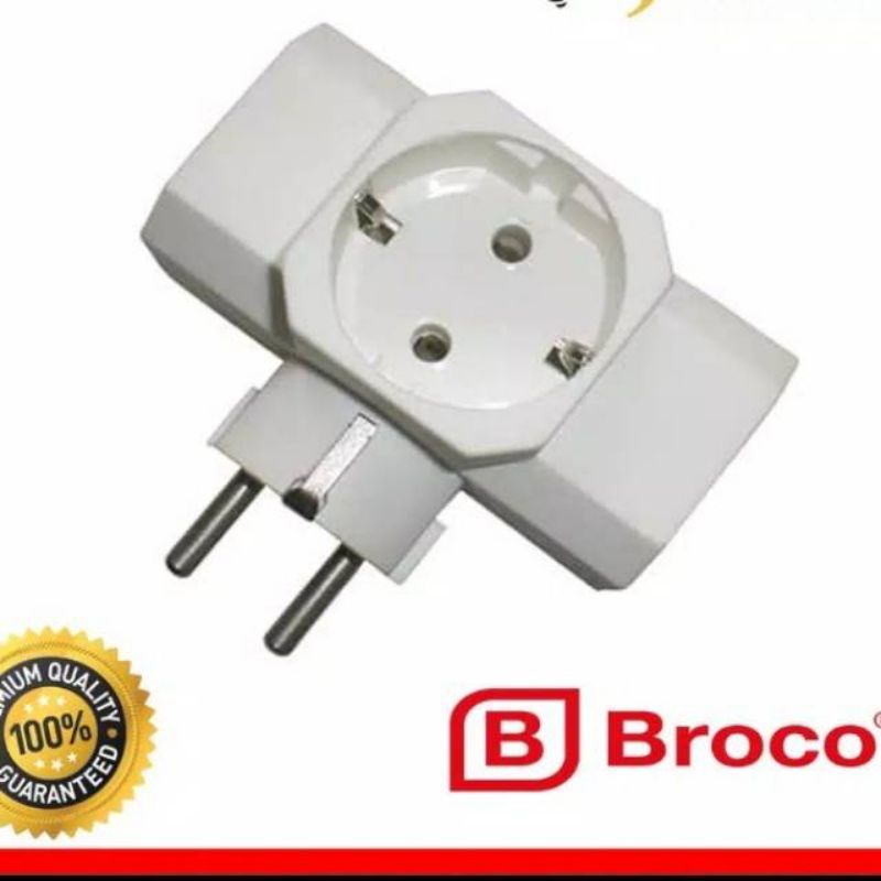 Jual Steker T Arde Broco/Steker T Multi 3 dan 4 Lubang/Steker T Arde ...